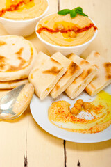 Hummus with pita bread
