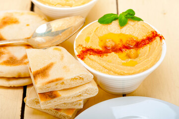 Hummus with pita bread