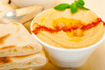 Hummus with pita bread