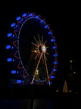 Riesenrad bei Nacht