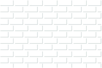 White brick wall vector illustration. Stone wall background. Vintage bricks pattern for wallpaper design. Seamless vector texture.
