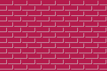 red brick wall vector illustration. Stone wall background. Vintage bricks pattern for wallpaper design. Seamless vector texture.
