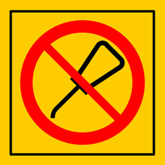 mssn119 MachineSafetySignNew mssn - Maschine / Warnzeichen: Maschinenkennzeichnung einzeln - nicht abschmieren - Mit Ölkanne schmieren verboten . do not lubricate . oil free - machine sign . g11102