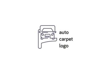 Fototapeta na wymiar Template logo for auto carpet production