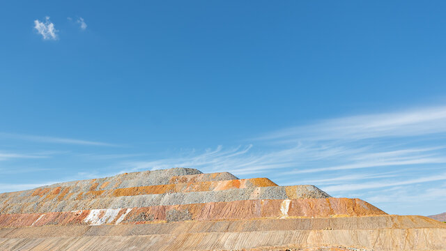 Mountains in Riotinto mine in Huelva, Spain