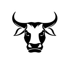 Bull. head. Vector bull's head