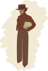 Illustration of a stylish girl for your creativity.