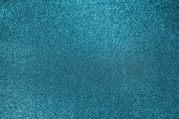 Turquoise glitter background, iridescent surface