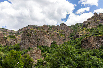 Fototapeta na wymiar Gorges of the Gokht River. Armenia
