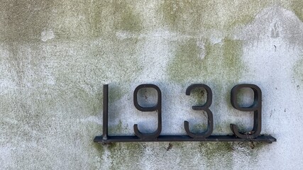 World War Two Memorial Wall. 1939