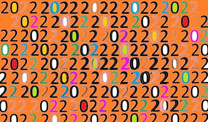 seamless pattern with numbers