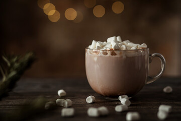 chocolate with marshmallows