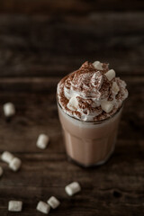 coffee with chocolate and marshmallows