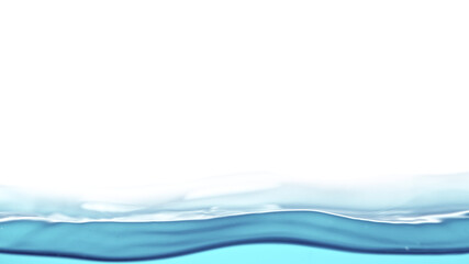 Blue water surface background, studio shot, texture of waving water.