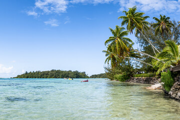 Fototapeta na wymiar Summer vacation on a tropical island