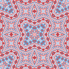 Mexican repeating ornament graphic design. Boho geometric texture. Rug print in ethnic style.