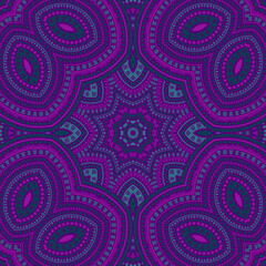 Girih authentic mosaic vector seamless pattern. Batik print design. Abstract dutch ornament. Porcelain print design. Geometric shapes elements texture.