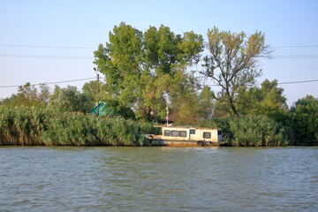 Abandoned Shipwreck in the Danube Delta in Romania