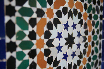 Arabic colored tiles