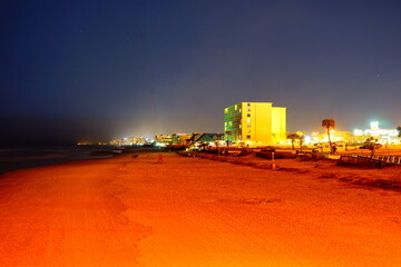 Obraz premium Daytona beach FL USA - 03 30 2018: Daytona Beach night landscape: , Florida, USA