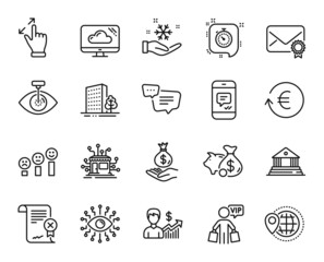 Vector set of Verified mail, Reject certificate and Distribution line icons set. Income money, Exchange currency and Artificial intelligence icons. Verified mail web symbol. Vector