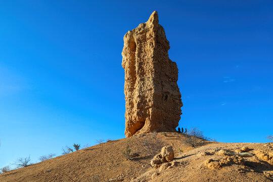 Finger of God rock formation in Damaraland Namibia
