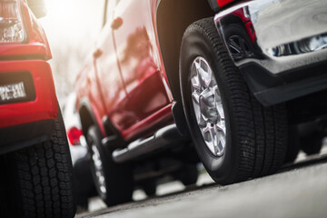 Pickup Trucks For Sale Automotive Business Theme © Tomasz Zajda
