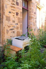 Obraz premium Rubbisch at French house