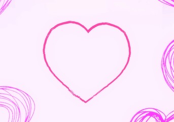 Handmade valentines day love card. 2d illustration. Vintage poster colorful design. February month holiday festival occasion. Passion admiration.