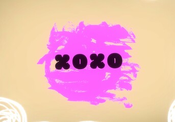 Handmade valentines day love card. 2d illustration. Vintage poster colorful design. February month holiday festival occasion. Passion admiration. © Jakub