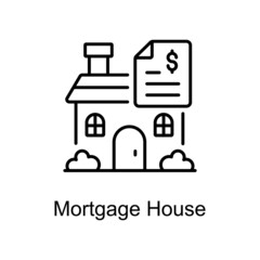Mortgage House Vector line icons for your digital or print projects.