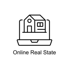 Online Real State Vector line icons for your digital or print projects.