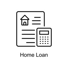 Home Loan Vector line icons for your digital or print projects.