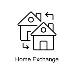 Home Exchange Vector line icons for your digital or print projects.