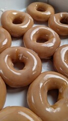 A fresh batch of doughnuts