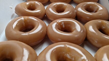 A fresh batch of doughnuts