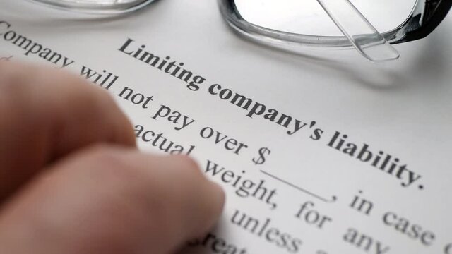 Finger tapping on limiting company liability