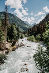 river in the mountains
