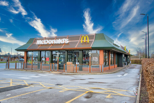 View of a McDonalds resturant