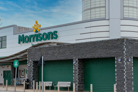 Front view of a Morrissons supermarket