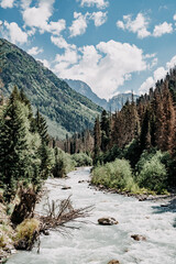 river in the mountains