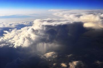 Fototapeta na wymiar Clouds background from the sky