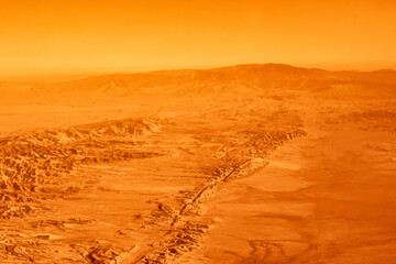 Seeing the californian landscape from above