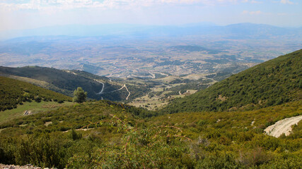 Fototapeta premium Slopes of Mount Olympus massif in Greece.