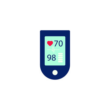 Pulse Oximeter - Vector Icon 