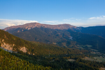 Fototapeta premium The panoramic view of the Gorges du Verdon in Europe, France, Provence Alpes Cote dAzur, Var, in summer, on a sunny day.