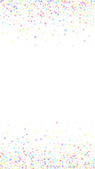 Festive superb confetti. Celebration stars. Colorf