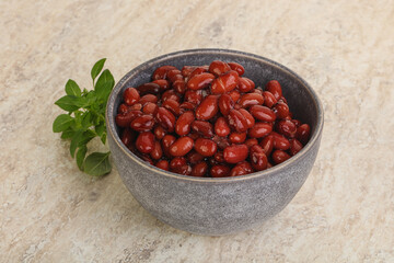 Red kidney bean in the bowl