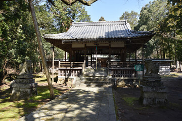 Fototapeta premium 與志漏神社 拝殿 滋賀県長浜市木之本町古橋