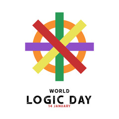 world logic day vector designs and template, 14 January design for world logic day.